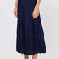 Current Air - Pleated Eyelet Midi Skirt