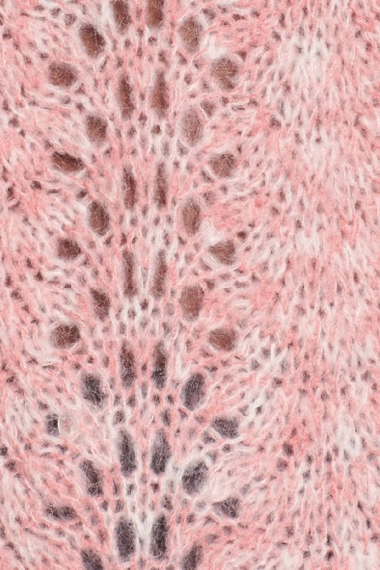 Topshop - Strawberry Open Knit Mohair Angora Sweater