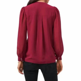 1.State - Pintuck Yoke Button-up Blouse