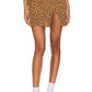 Mother - Side Splitter Mini Skirt