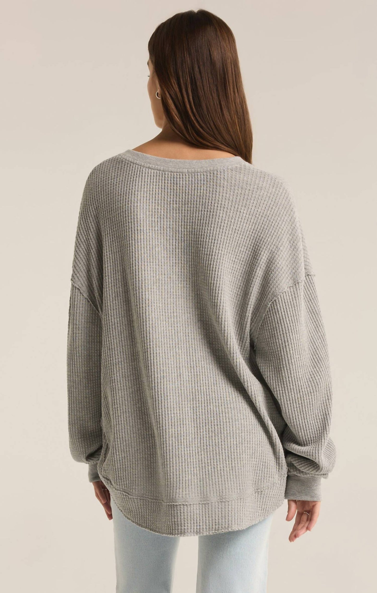Z Supply - Jax Cozy Waffle Henley Classic Sweatshirt