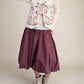 Easel - Balloon Hem Parachute Midi Skirt With Side Pockets