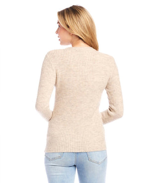 Karen Kane - Wide Ribbed Crewneck Sweater