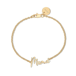 Eklexic - Dainty Script Mama Bracelet