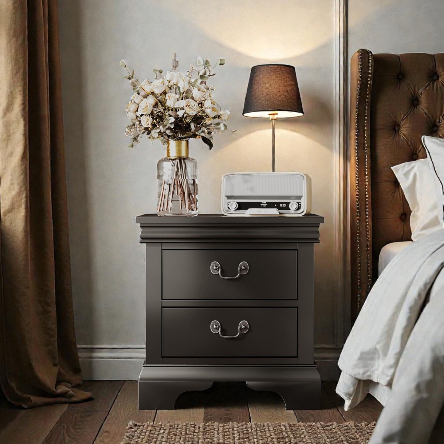 Nightstand With 2 Drawers