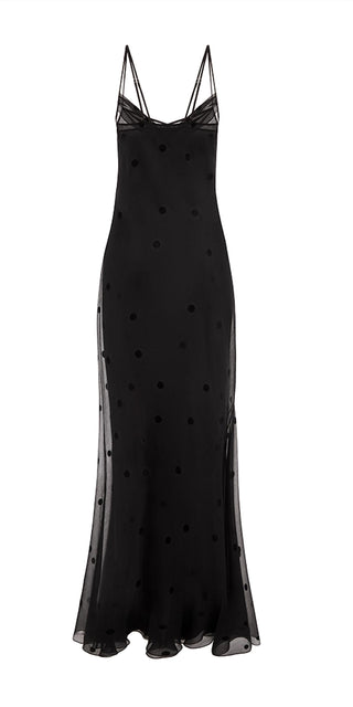 Anna October - Women's Coletta Sheer Polka Dot Maxi Dress