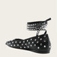 Amina Muaddi - Women's Ane Crystal Lace Up Flat