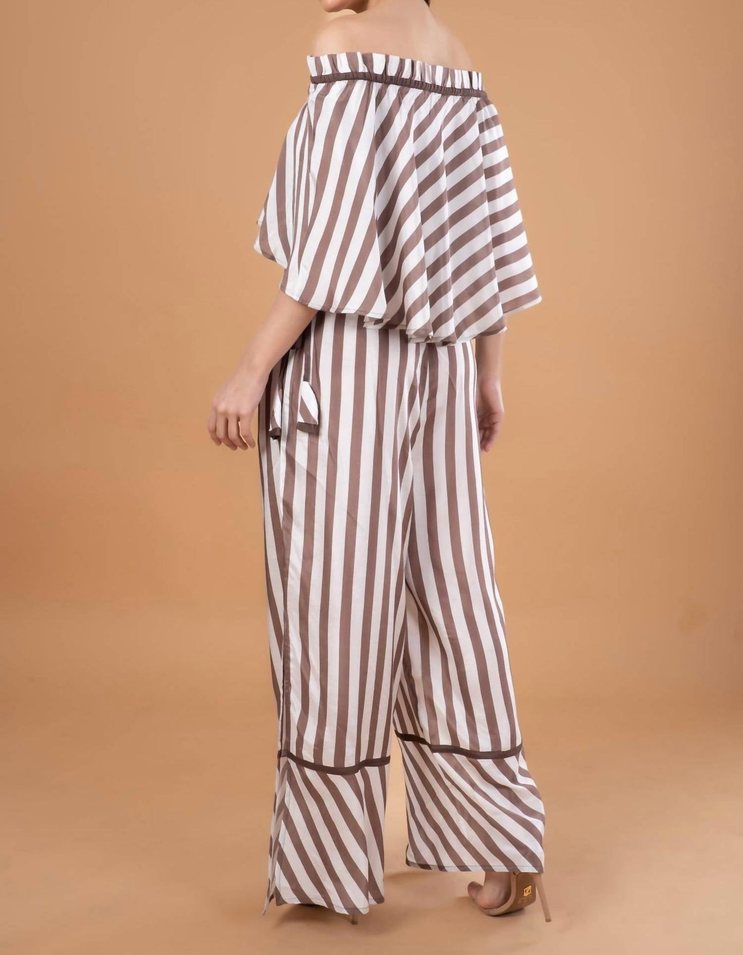 Anniewear - Knit Stripe Jumpsuit
