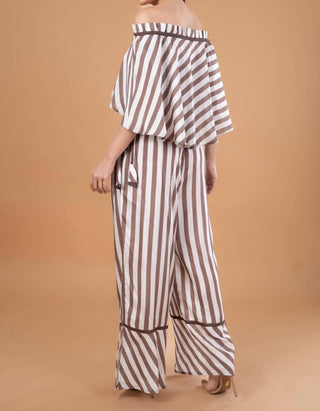 Anniewear - Knit Stripe Jumpsuit