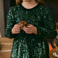 Abel & Lula - Girl's Sequin Velvet Dress