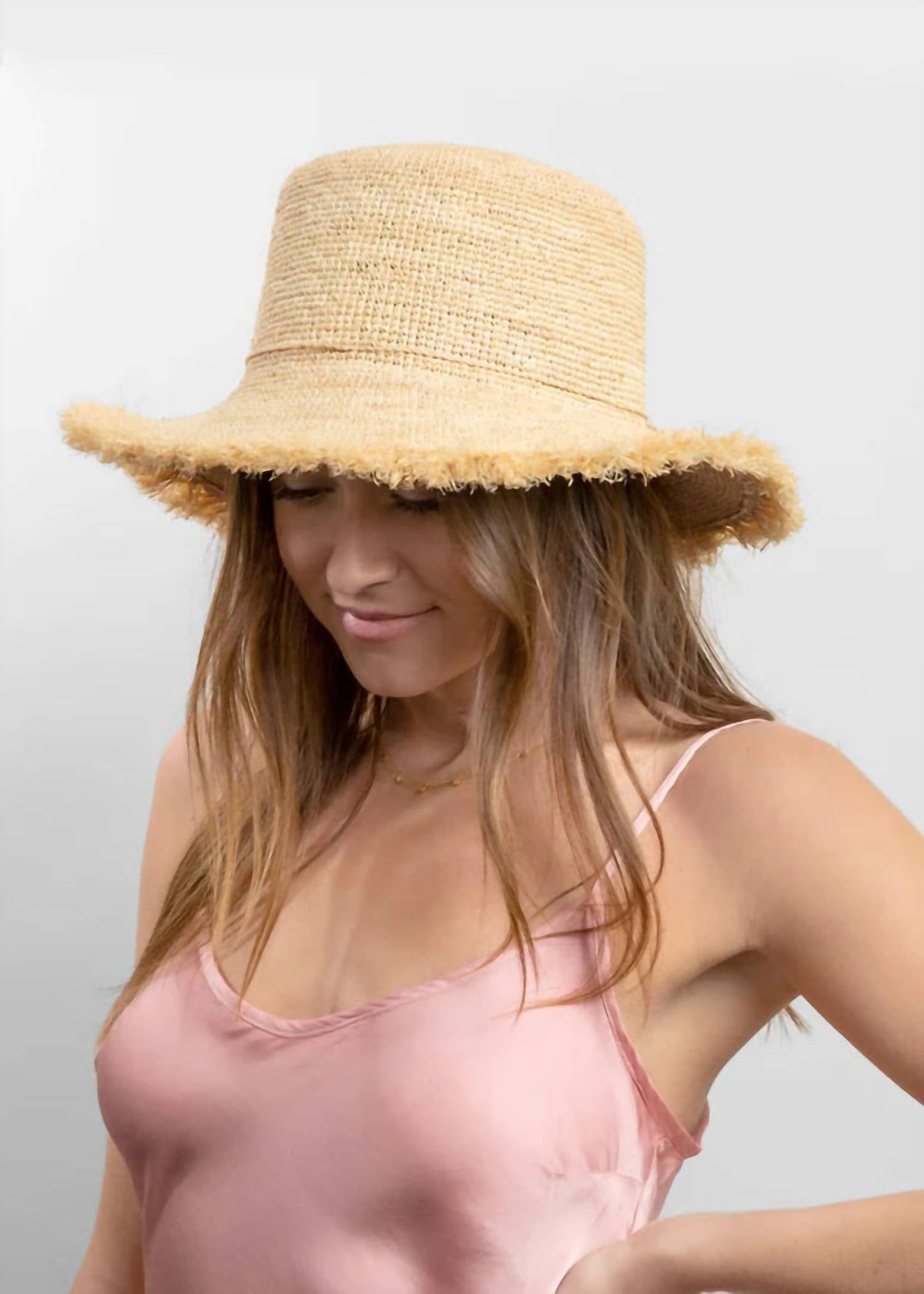Hat Attack - Women's Packable Raffia Bucket Hat