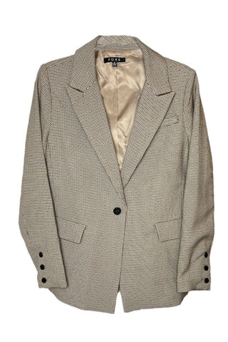Fore - Gingham Long Sleeve Blazer