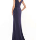 Colors Dress - Cap Sleeve Beaded Illusion Gown
