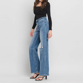 Vervet By Flying Monkey - Leslie Super High Rise 90's Vintage Flare Jeans