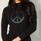 Angel Apparel - Mock Neck Peace Sweater