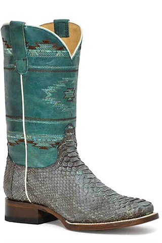 Roper - Women's Hybred Exotic Python Oakley Sole Boot