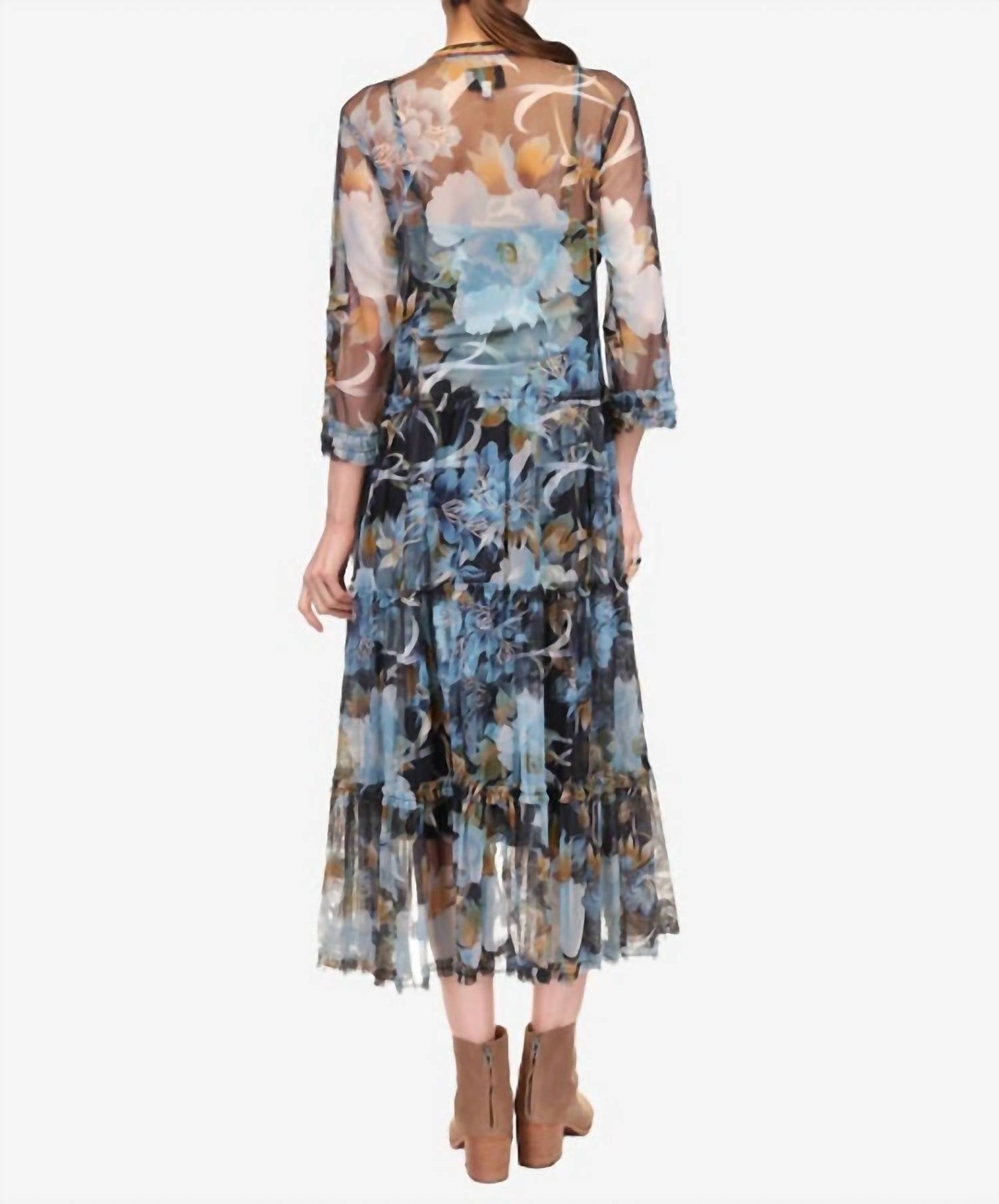 Johnny Was - MAZZY RUFFLE TIERED DRESS (SLIP)