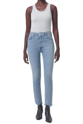 Agolde - Nico High Rise Slim Fit In Rooted