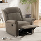 360 Degrees Swivel Manual Rocking Recliner with Adjustable Backrest