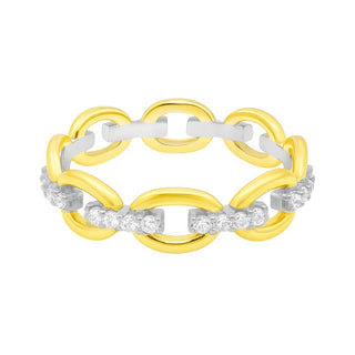 Allyanna Gifts - Women's Moissanite Oval Link Band Bracelet