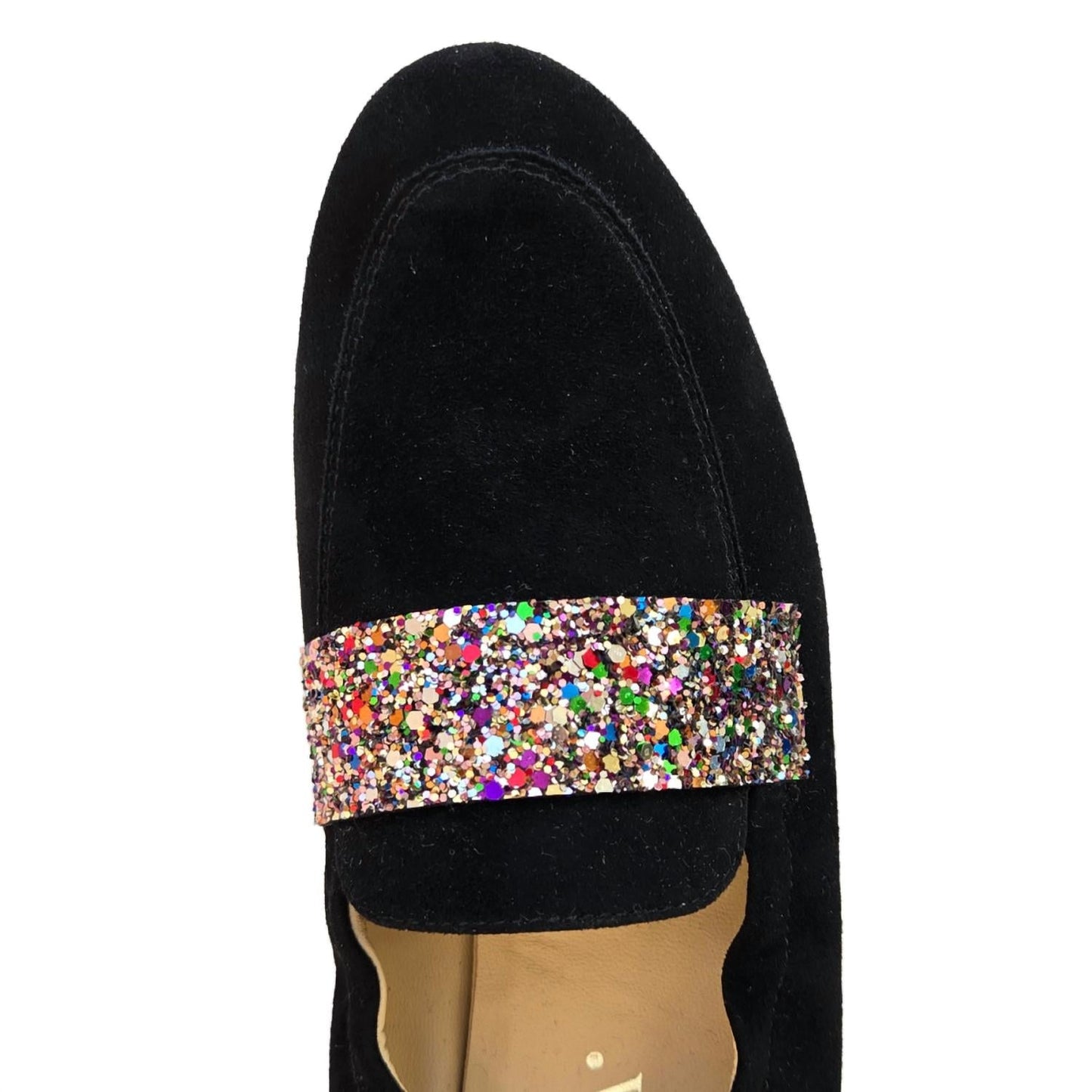 Lalisa - Women's Glitter Suede Loafer