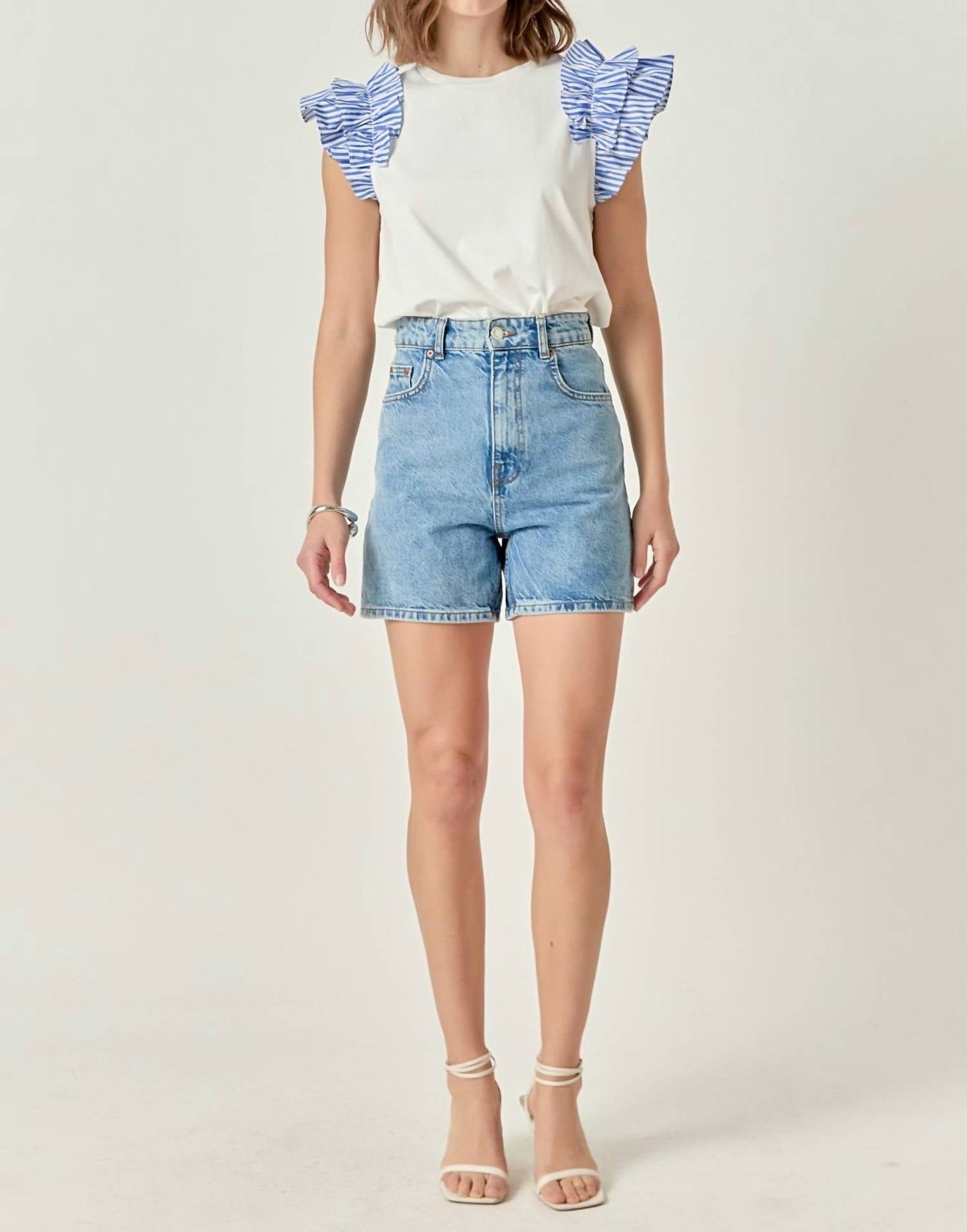 2.7 August Apparel - Chloe Ruffle Top