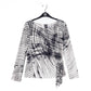 Clara Sunwoo - Geo Web Lines Side Tie Waist Top