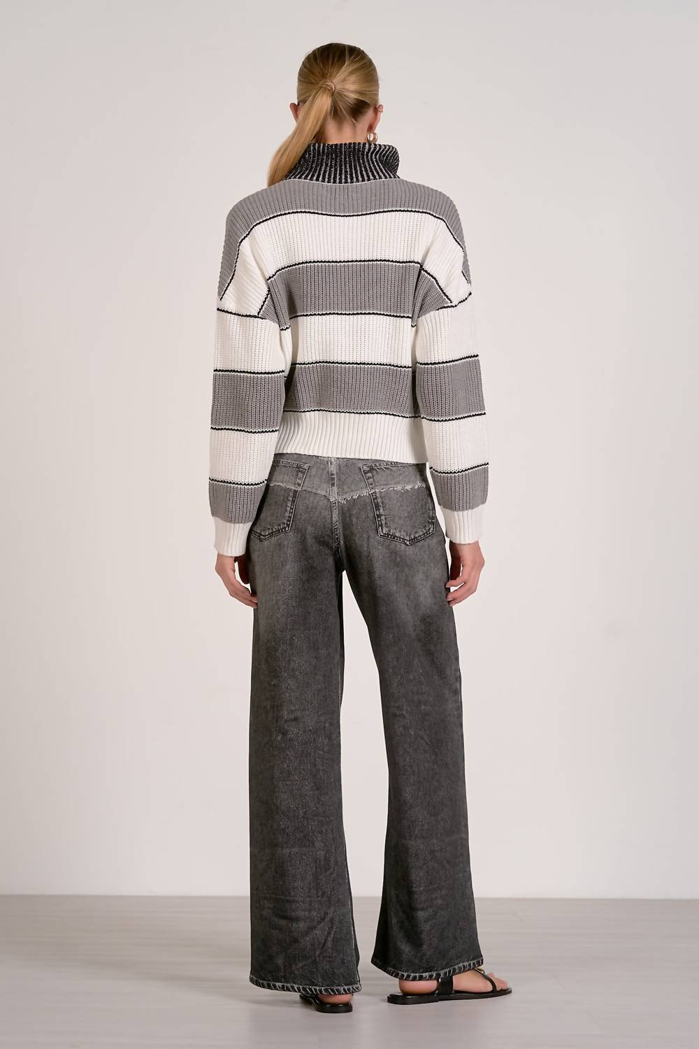 Elan - Sloane High Collar Sweater