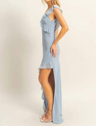 Trendsi - Hyfve Chiffon Ruffle Trim Midi Dress