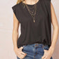 Entro - Solid Shoulder Pad Top