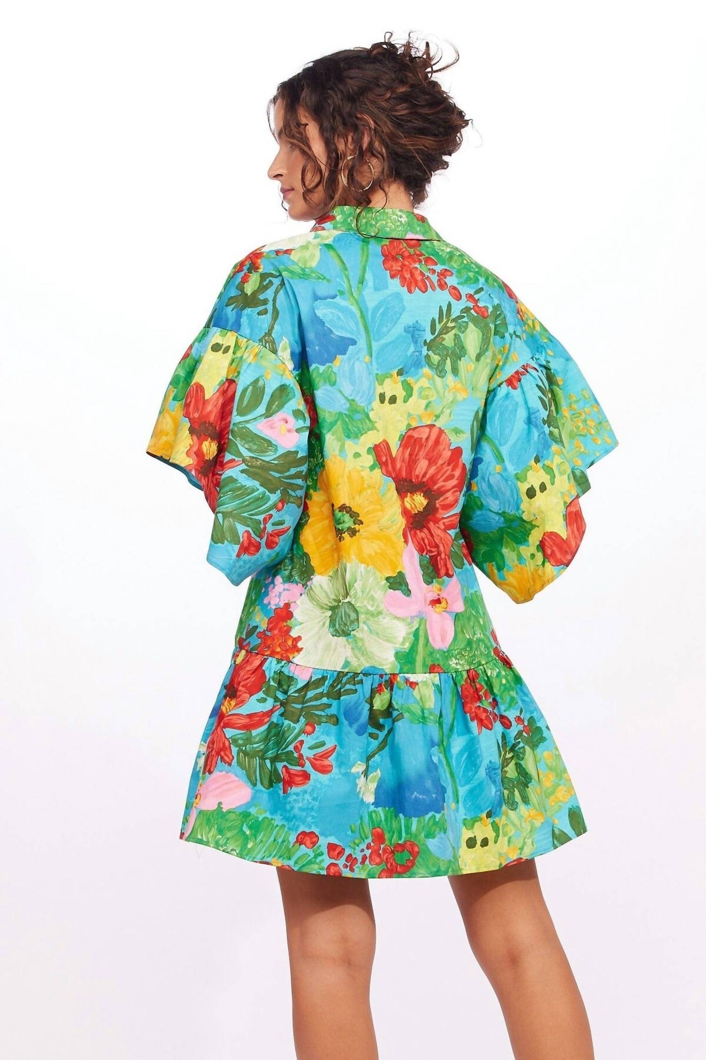 Eva Franco - Mallory Mini Dress With Tiered Sleeves