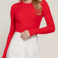 Active Basic - Ribbed Knit Long Sleeve Top