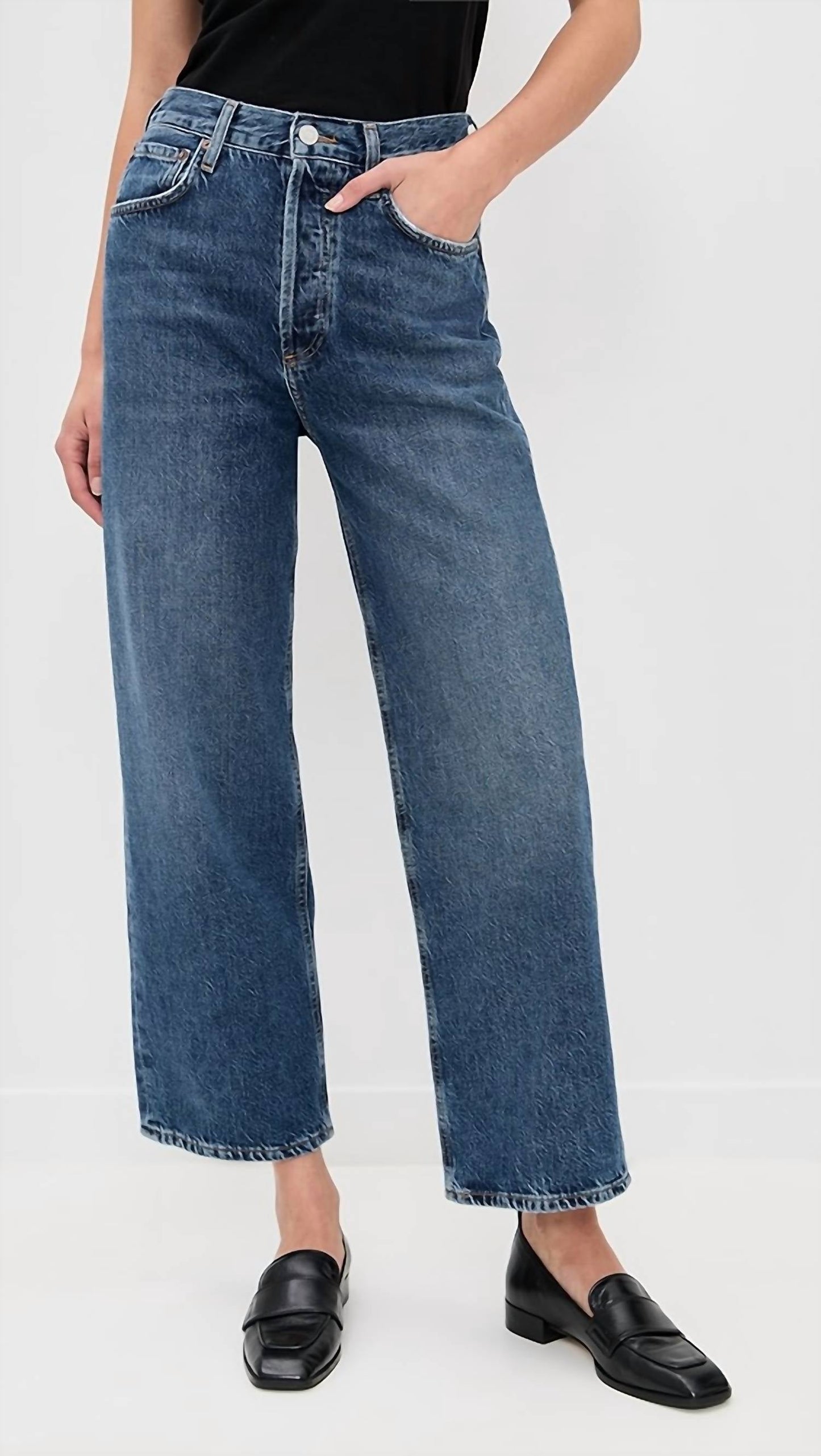 Agolde - Ren High Rise Wide Leg Jeans