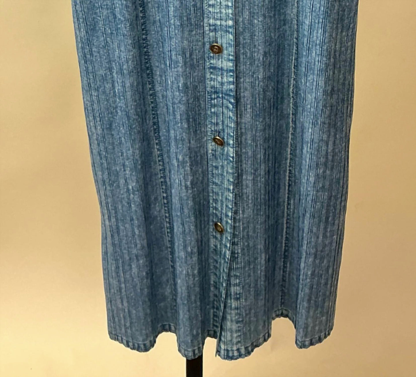 Beulahstyle - Women's Shirtwaist Denim Dress