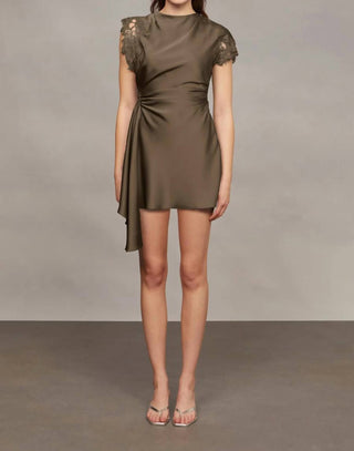 Amur - Zina Ruched Mini Dress