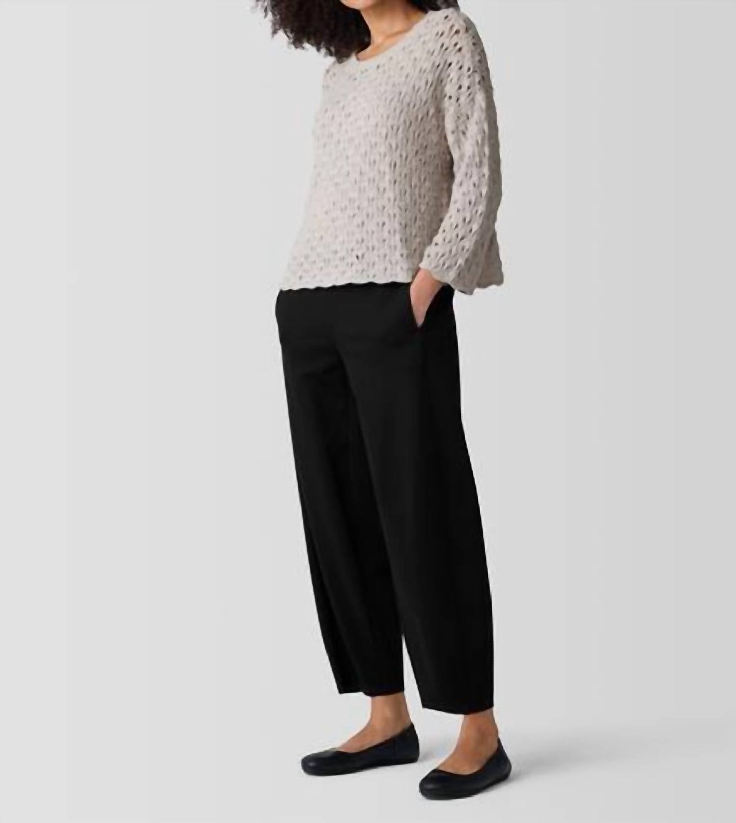 Eileen Fisher - Cotton Fluff Bracelet Sleeve Top