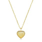 Eklexic - Women's Baby Scalloped Heart Pendant Necklace