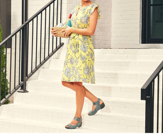 Dansko - Women's Dansko Tiana Calf Burnished Leather Platform Sandal