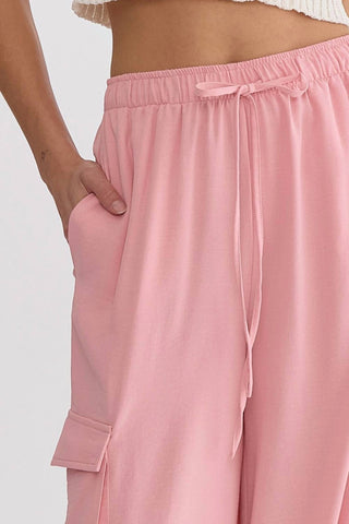 Entro - High Waisted Cargo Pants