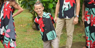 Coradorables - Boys Mod Aloha Short Sleeve "kalani" Aloha Shirt