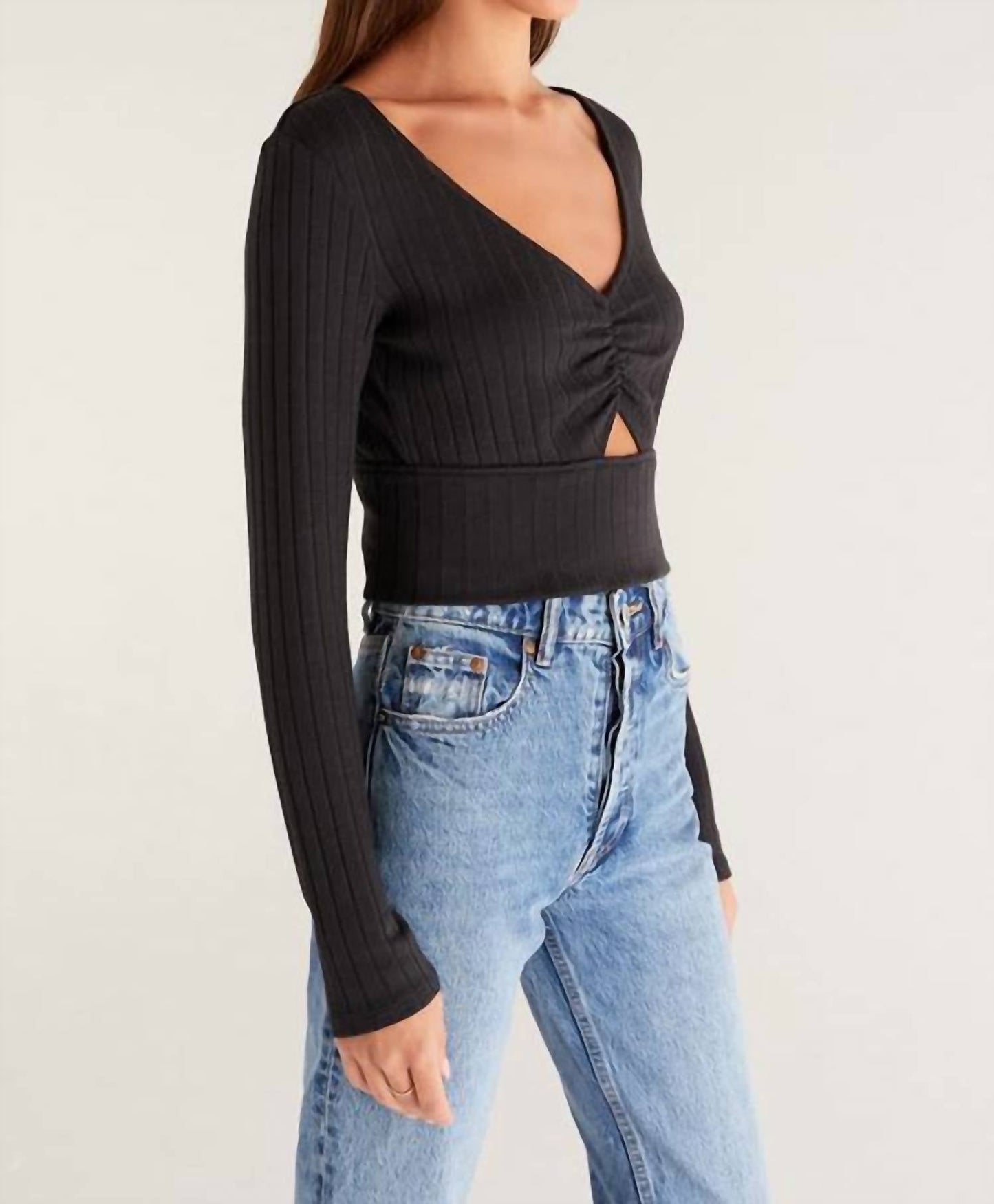 Z Supply - BELLA RIB LONG SLEEVE TOP