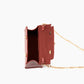 Like Dreams - Women's Lantern Faux Croc Crossbody Bag