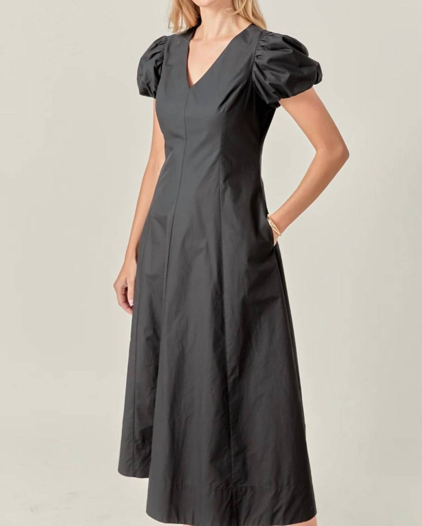 English Factory - Women's Deep V Maxi Dress