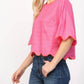 Fate By Lfd - Scallop Edge Poppy Top