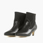 All Black - WOMEN ANKLE SOCK KITTEN HEEL