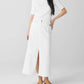 Eileen Fisher - Garment-dyed Organic Cotton Denim A-line Skirt
