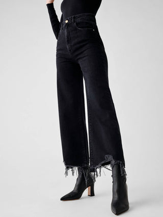 Dl1961 - Women'S - Hepburn Wide Leg Distressed Jean