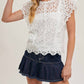 Bluivy - LACE KNITTED SLEEVELESS CROCHET TOP