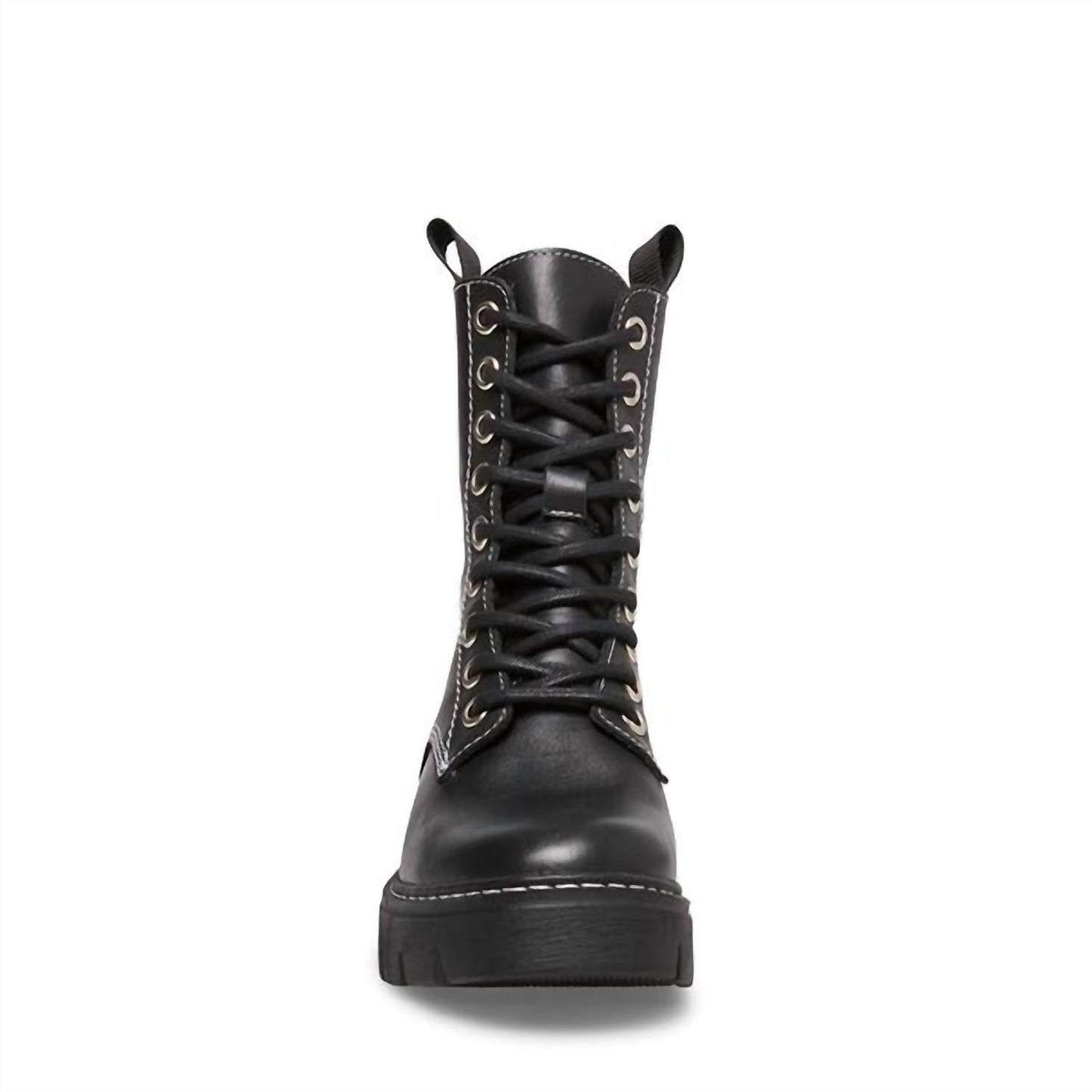 Steve Madden - Women's Kanyon Genuine Leather Lace Up Combat Boots