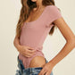 Wishlist - Ribbed Square Neck Bodysuit